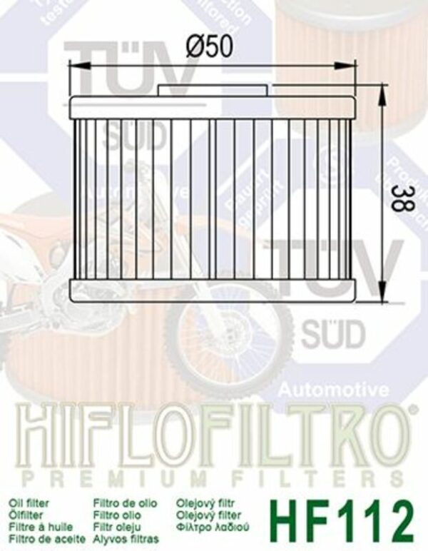 HF112 FILTRO OLIO HIFLOFILTRO