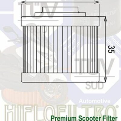 HF186 FILTRO OLIO HIFLOFILTRO