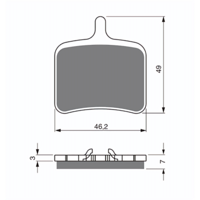 PASTIGLIE FRENI BUELL 1125 CR POSTERIORE